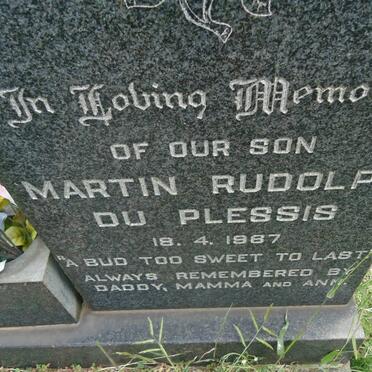 PLESSIS Martin Rudolph, du -1967