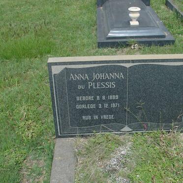 PLESSIS Anna Johanna, du 1889-1971