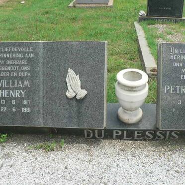 PLESSIS William Henry, du 1917-1981 &amp; Petronella 1921-