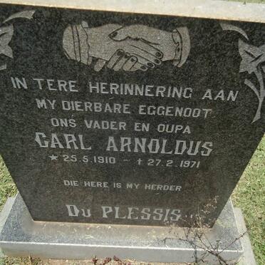 PLESSIS Carl Arnoldus, du 1910-1971