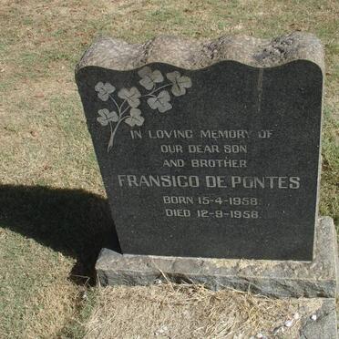 PONTES Fransico, de -1958