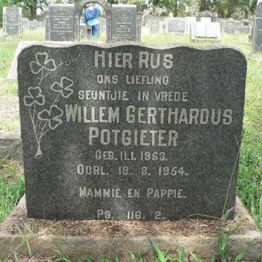 POTGIETER Willem Gerthardus 1953-1954