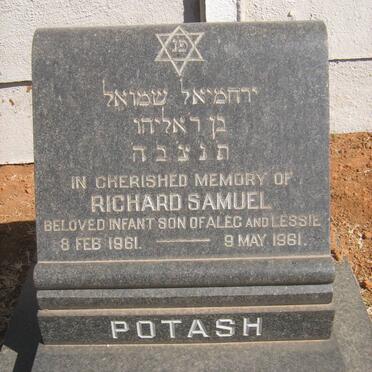 POTASH Richard Samuel 1861-1961