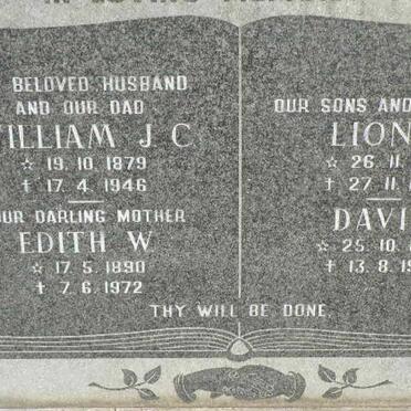POULTON William J.C. 1879-1946 &amp; Edith W. 1890-1972 :: Lionel 1914-1967 :: David 1920-1971
