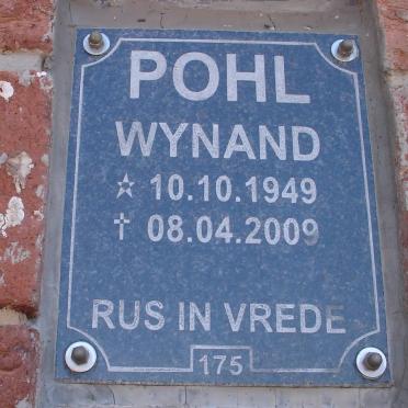 POHL Wynand 1949-2009
