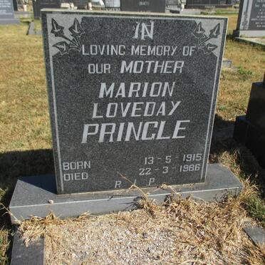 PRINGLE Mation Loveday 1915-1986