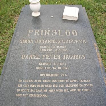 PRINSLOO Simon Johannes Lodewyk 1894-1953 :: PRINSLOO Daniel Pieter Jacobus 1947-1972