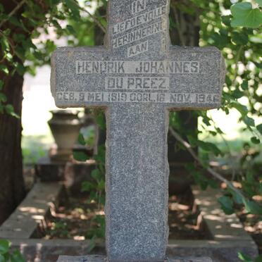 PREEZ Hendrik Johannes, du 1919-1946
