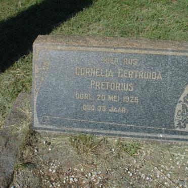 PRETORIUS Cornelia Gertruida -1925
