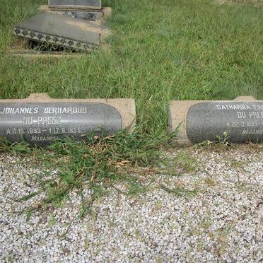 PREEZ Johannes Gerhardus, du 1893-1955 &amp; Catharina Frederika 1899-1988