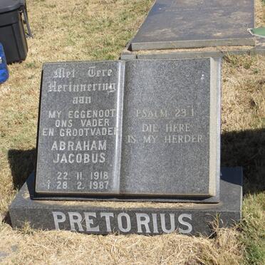 PRETORIUS Abraham Jacobus 1918-1987