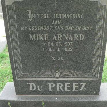 PREEZ Mike Arnard, du 1907-1982