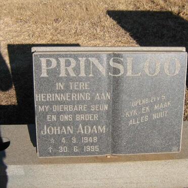 PRINSLOO Johan Adam 1948-1995