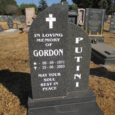 PUTINI Gordon 1971-2003