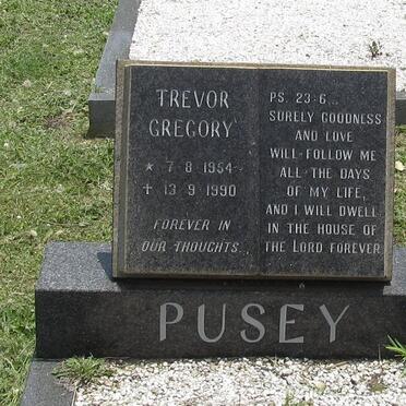 PUSEY Trevor Gregory 1954-1990