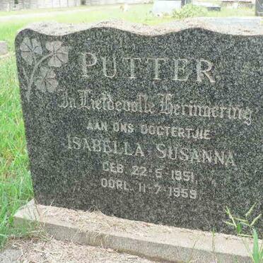PUTTER Isabella Susanna 1951-1959