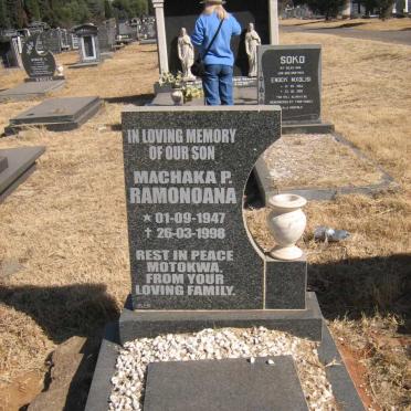 RAMONOANA Machaka P. 1947-1998