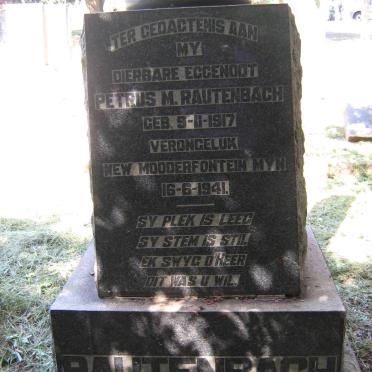 RAUTENBACH Petrus M. 1917-1941