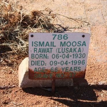RAWAT Ismail Moosa 1930-1996