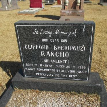 RANCHO Clifford Bhekumuzi 1972-1999