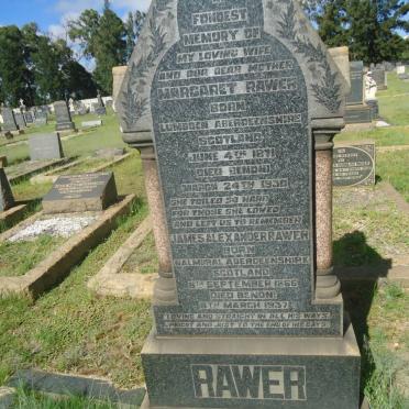 RAWER James Alexander 1866-1937 &amp; Margaret 1871-1930