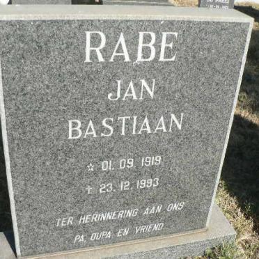 RABE Jan Bastiaan 1919-1993