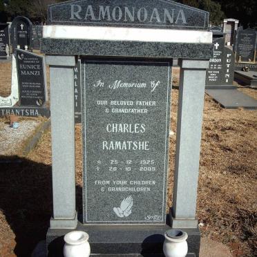 RAMONOANA Charles Ramatshe 1925-2003