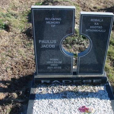 RADEBE Paulus Jacob 1953-2011