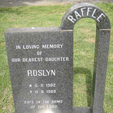RAFFLE Roslyn 1982-1989