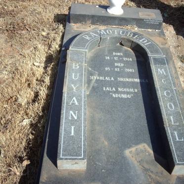RAMOTUBEDI Buyani McColl 1964-2993