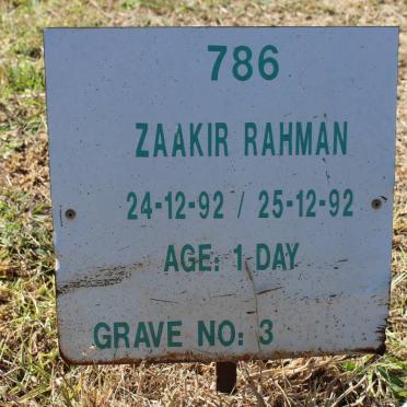 RAHMAN Zaakir 1992-1992