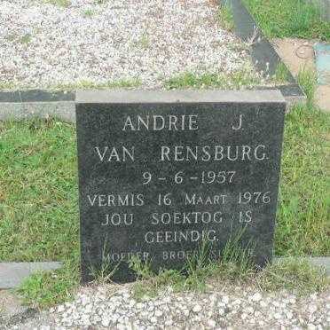 RENSBURG Andrie, J. van 1957-1976