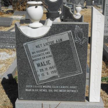 REDELINGHUYS Malie 1947-1991