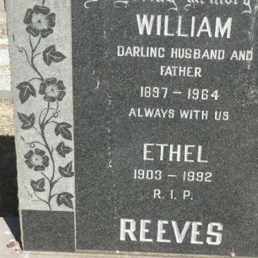 REEVES William 1897-1964 &amp; Ethel 1903-1992