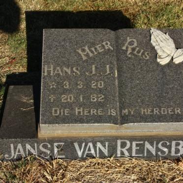 RENSBURG Hans J.J., Janse van 1920-1982
