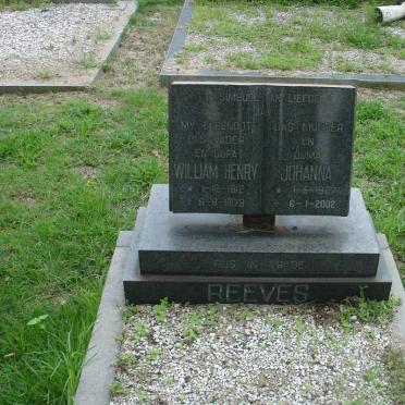 REEVES William Henry 1912-1970 &amp; Johanna 1927-2002