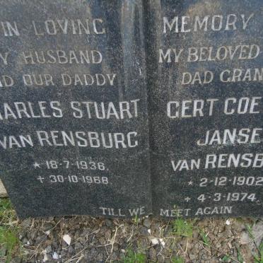 RENSBURG Charles Stuart, van 1936-1968 :: JANSE VAN RENSBURG Gert Coetzee 1902-1974
