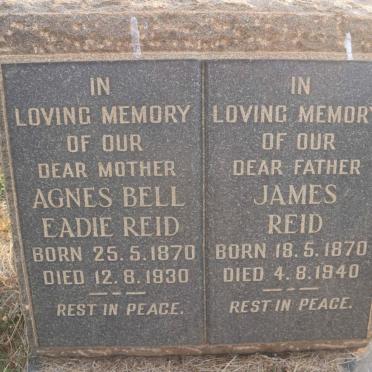 REID James 1870-1940 &amp; Agnes Bell Eadie 1870-1930