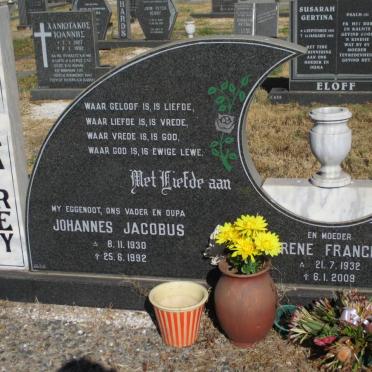 REY Johannes Jacobus, de la 1930-1992 &amp; ?rene Francis 1932-2009