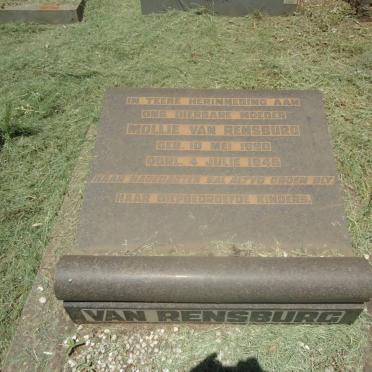 RENSBURG Mollie, van 1880-1945