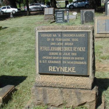 REYNEKE Petrus Johannes Dirkse 1901-1936