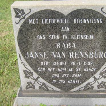 RENSBURG Baba, Janse van 1992-1992