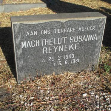 REYNEKE Machtheldt Susanna 1903-1981