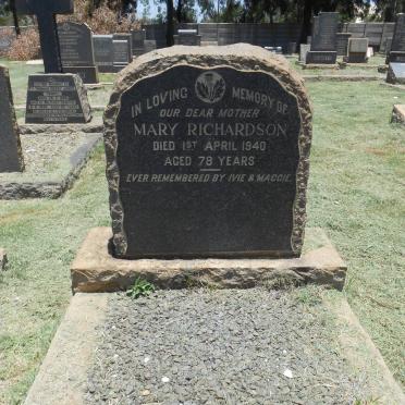 RICHARDSON Mary -1940