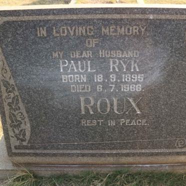ROUX Paul Rÿk 1895-1966