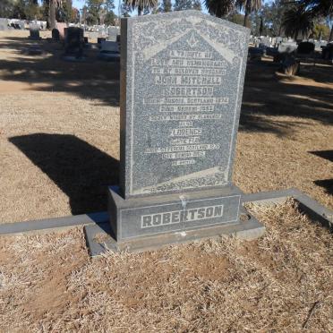 ROBERTSON John Mitchell 1874-1953 &amp; Florence 1876-1965