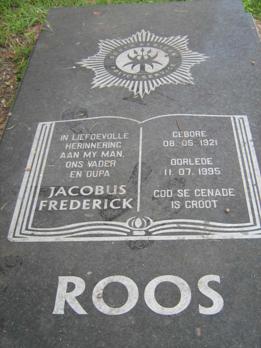 ROOS Jacobus Frederick 1921-1995