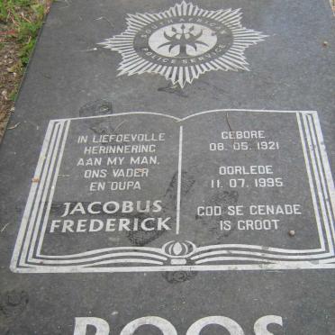 ROOS Jacobus Frederick 1921-1995
