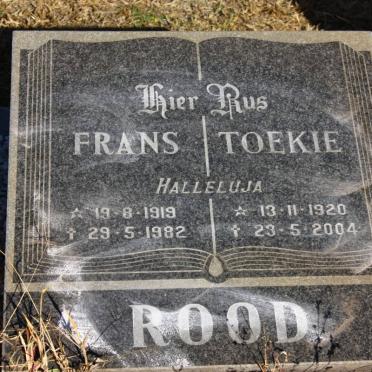 ROOD Frans 1919-1982 &amp; Toekie 1920-2004