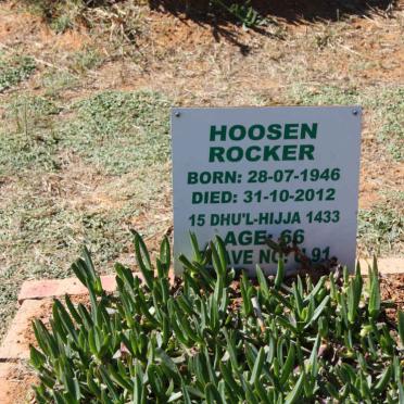 ROCKER Hoosen 1946-2012